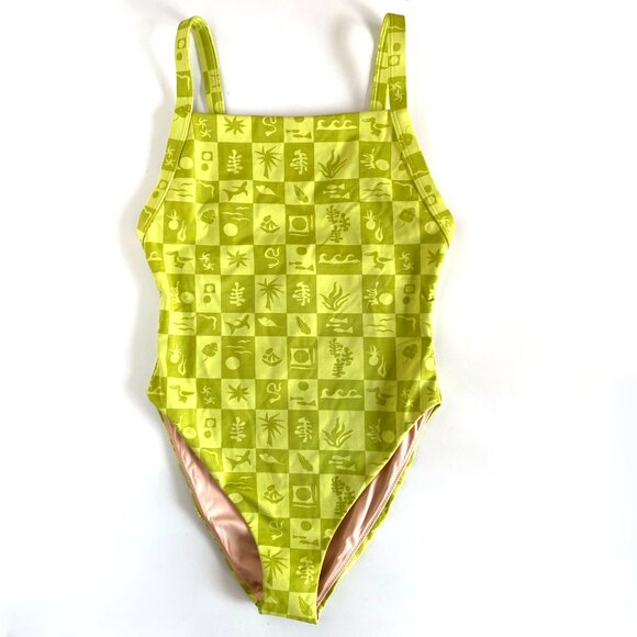 Madewell *NWT Square-Neck Mint One-Piece Swimsuit Size S - Picture 7 of 7